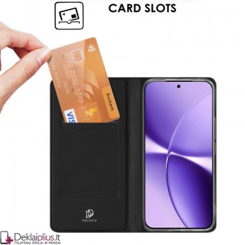 Dux Ducis Skin Pro dirbtinės odos dėklas - juodas (Xiaomi Poco X8 Pro Max)